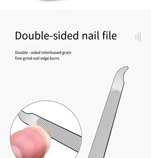 Juego de tijeras de uñas para hombre y mujer, cortaúñas especial de gama alta para el hogar, herramientas de belleza de manicura, 6 piezas portátiles para el hogar - Image 19
