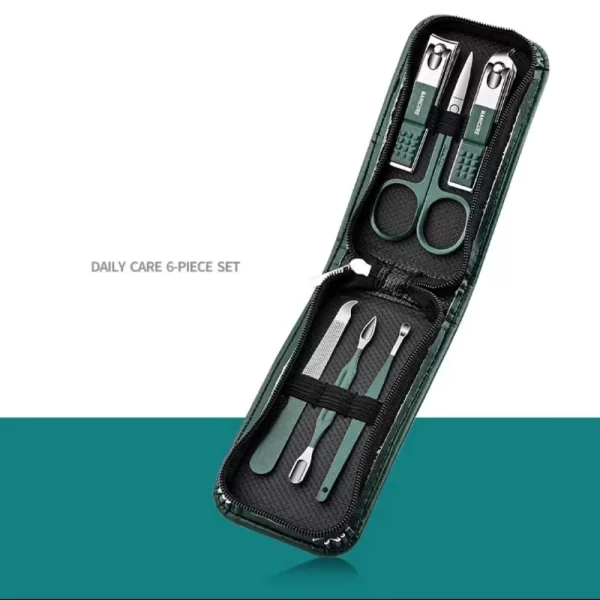 Juego de tijeras de uñas para hombre y mujer, cortaúñas especial de gama alta para el hogar, herramientas de belleza de manicura, 6 piezas portátiles para el hogar - Image 7