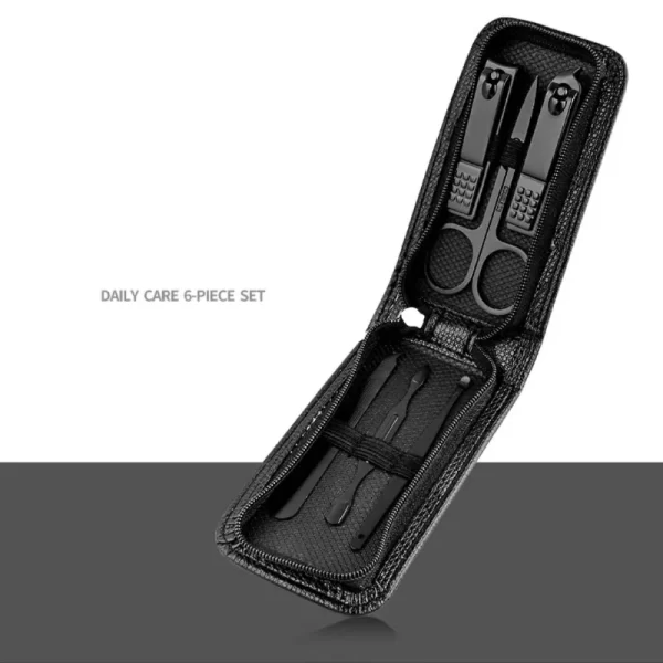 Juego de tijeras de uñas para hombre y mujer, cortaúñas especial de gama alta para el hogar, herramientas de belleza de manicura, 6 piezas portátiles para el hogar - Image 8
