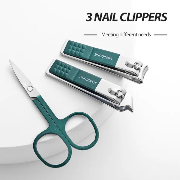 Juego de tijeras de uñas para hombre y mujer, cortaúñas especial de gama alta para el hogar, herramientas de belleza de manicura, 6 piezas portátiles para el hogar - Image 4
