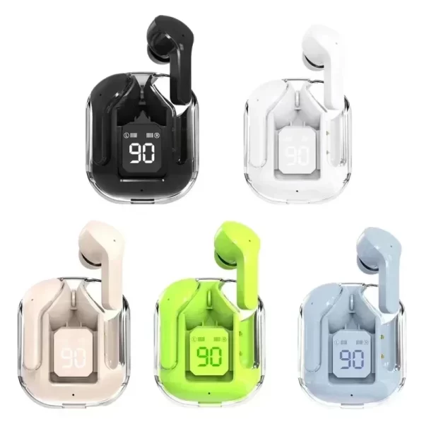 Auriculares inalámbricos Bluetooth HK3 TWS, auriculares transparentes HIFI, fuente de alimentación LED con pantalla digital estéreo, adecuados para iPhone Xiaomi - Image 12