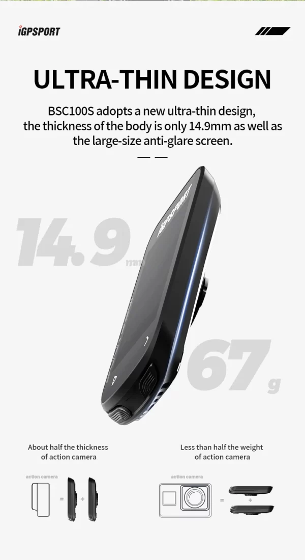 Ordenador de bicicleta GPS IGPSORT BSC100S, velocímetro inalámbrico para bicicleta, cronómetro digital, cuentakilómetros para ciclismo, Ordenador de ciclismo - Image 12