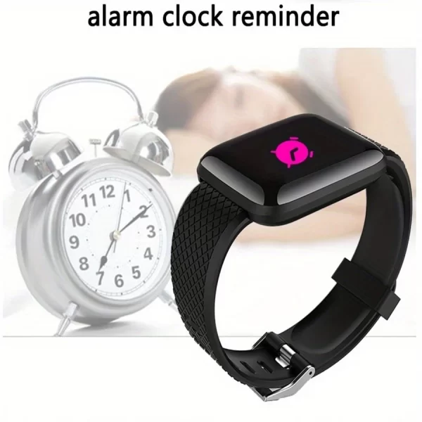 Reloj inteligente multifunción para hombres, mujeres y niños, recordatorio de mensajes, Control de música, calorías deportivas, reloj inteligente D13, reloj despertador 116Plus - Image 19