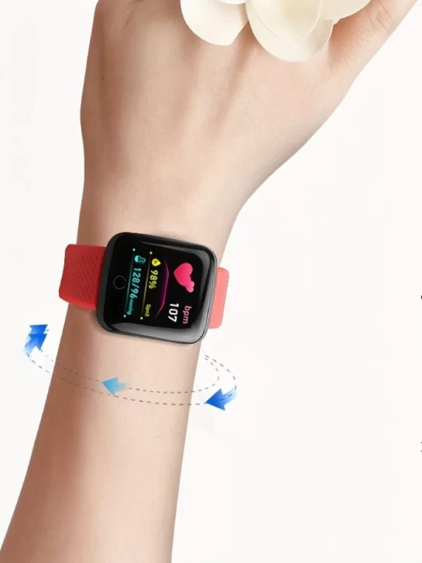 Reloj inteligente multifunción para hombres, mujeres y niños, recordatorio de mensajes, Control de música, calorías deportivas, reloj inteligente D13, reloj despertador 116Plus - Image 23