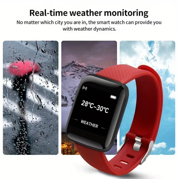 Reloj inteligente multifunción para hombres, mujeres y niños, recordatorio de mensajes, Control de música, calorías deportivas, reloj inteligente D13, reloj despertador 116Plus - Image 6