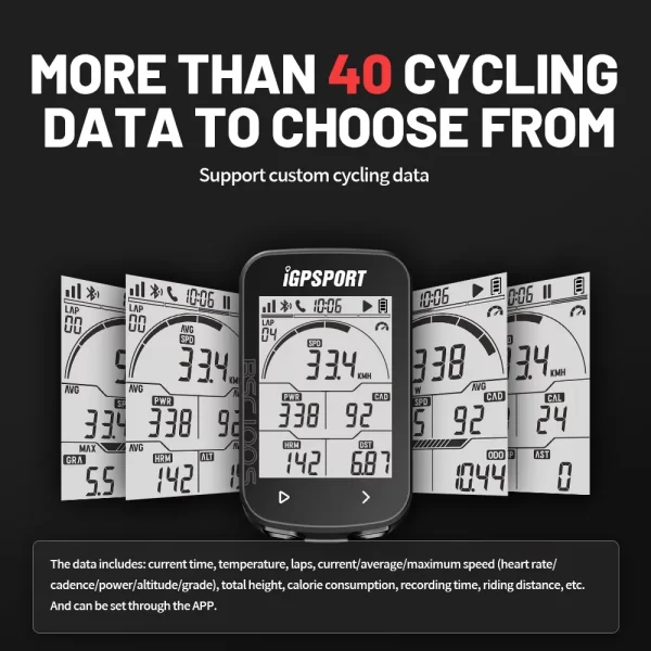 Ordenador de bicicleta GPS IGPSORT BSC100S, velocímetro inalámbrico para bicicleta, cronómetro digital, cuentakilómetros para ciclismo, Ordenador de ciclismo - Image 4