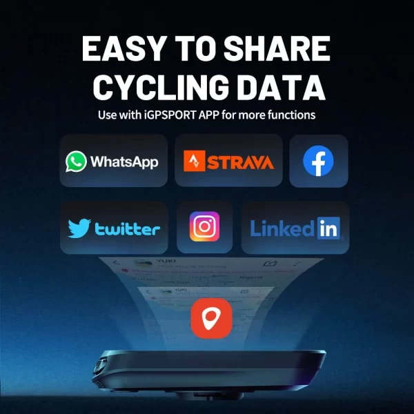 Ordenador de bicicleta GPS IGPSORT BSC100S, velocímetro inalámbrico para bicicleta, cronómetro digital, cuentakilómetros para ciclismo, Ordenador de ciclismo - Image 6