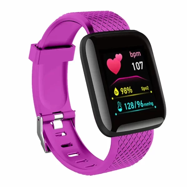 Reloj inteligente multifunción para hombres, mujeres y niños, recordatorio de mensajes, Control de música, calorías deportivas, reloj inteligente D13, reloj despertador 116Plus - Image 8