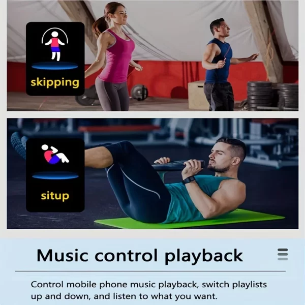 Reloj inteligente multifunción para hombres, mujeres y niños, recordatorio de mensajes, Control de música, calorías deportivas, reloj inteligente D13, reloj despertador 116Plus - Image 14