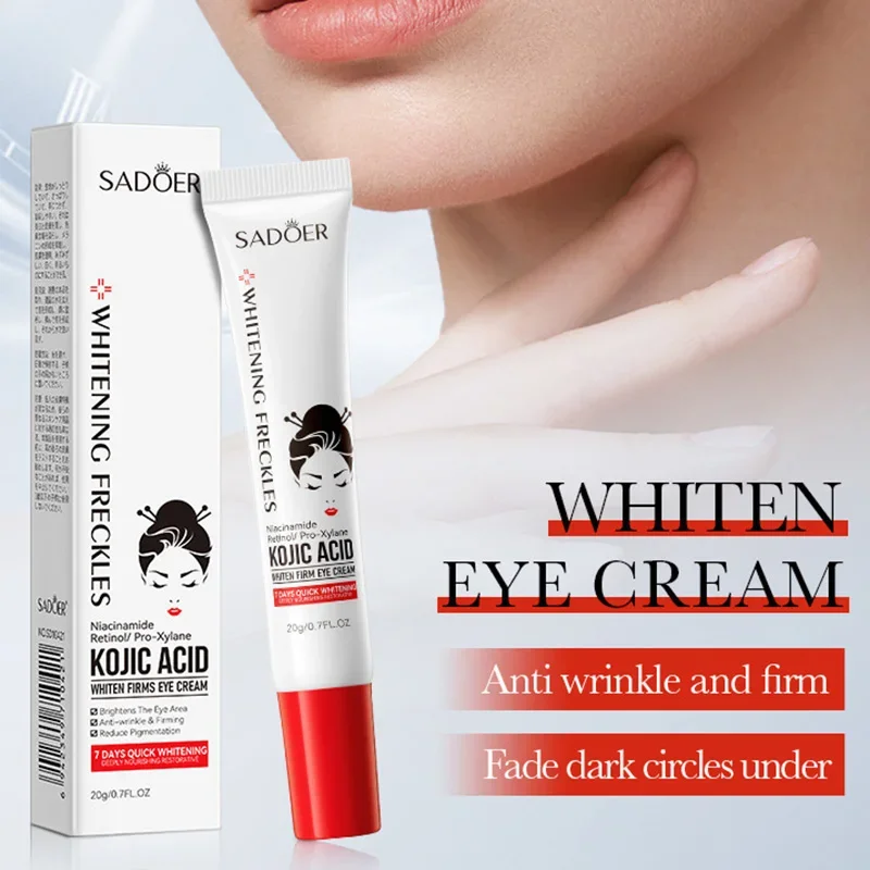 SADOER ácido kójico Retinol crema para ojos anti ojeras eliminar bolsas de ojos hidratante reafirmante belleza ojos productos para el cuidado de la piel - Image 2
