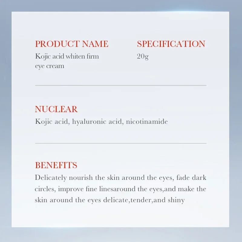 SADOER ácido kójico Retinol crema para ojos anti ojeras eliminar bolsas de ojos hidratante reafirmante belleza ojos productos para el cuidado de la piel - Image 5