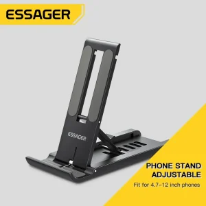 Soporte de escritorio portátil de Essager, soporte plegable para teléfono móvil para iPhone 13 Pro Max, iPad Xiaomi, soporte de escritorio portátil