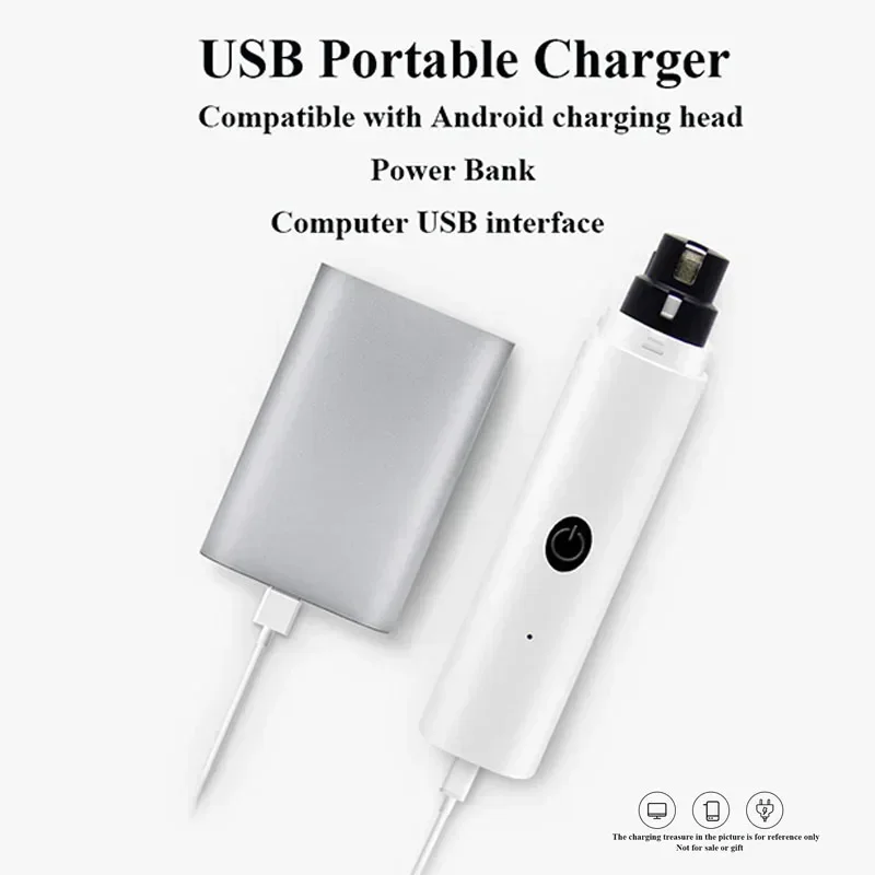 Cortauñas eléctrico para perros, molinillos de uñas para perros, recargable por USB, luz LED, patas de gato silenciosas para mascotas, suministros para el cuidado de uñas - Image 5