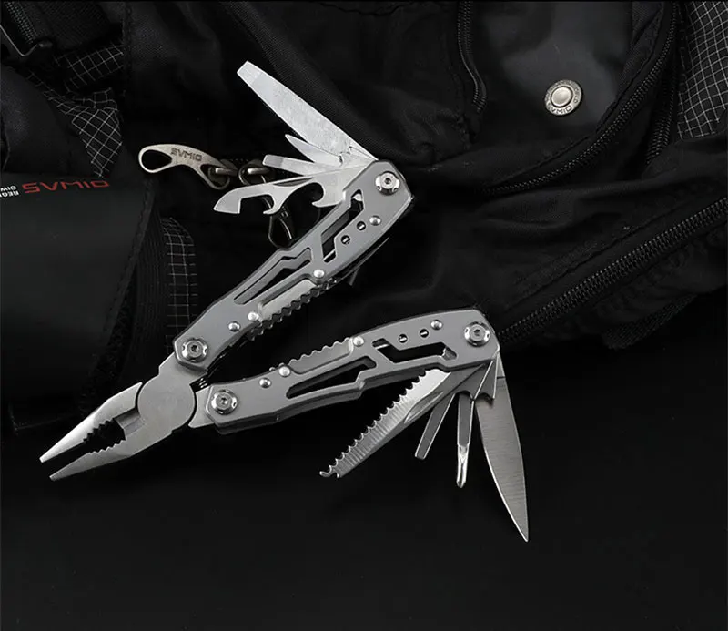 Alicates multifuncionales, mini alicates para herramientas, alicates plegables de acero, alicates para cuchillos multiusos, portátiles para emergencias al aire libre y el hogar - Image 14