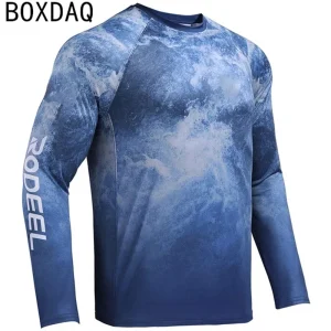 Camiseta de pesca para hombre, Tops deportivos al aire libre, 6XL talla grande, camiseta informal de algodón de manga larga, ropa con estampado de camuflaje 3D, otoño
