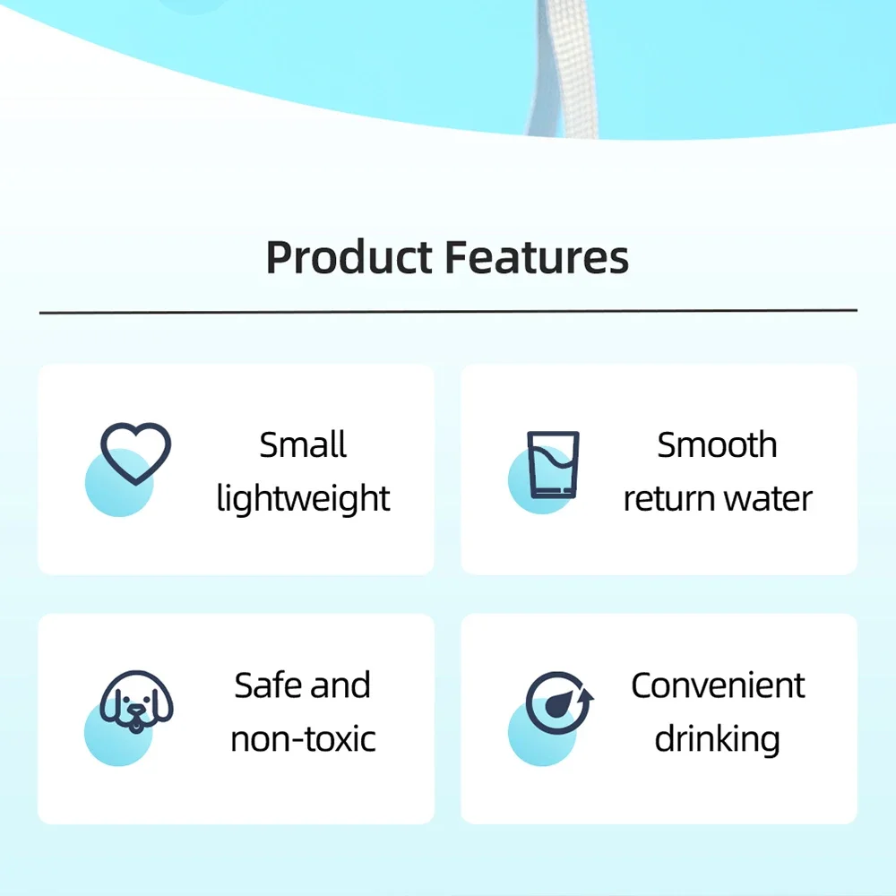 Botella de agua para mascotas, dispensador portátil a prueba de fugas para cachorros y gatos, alimentador de bebidas para mascotas pequeñas y grandes, suministros para tazas - Image 24