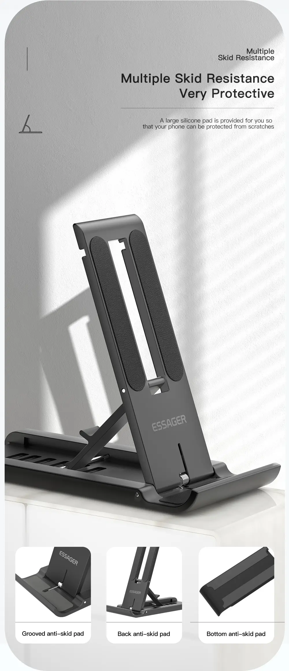 Soporte de escritorio portátil de Essager, soporte plegable para teléfono móvil para iPhone 13 Pro Max, iPad Xiaomi, soporte de escritorio portátil - Image 15