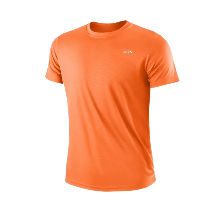 Camiseta de manga corta de secado rápido para hombre, camisa deportiva de gimnasio para correr, absorbe la humedad, cuello redondo, entrenamiento, ejercicio, gimnasio, Tops ligeros - Image 12