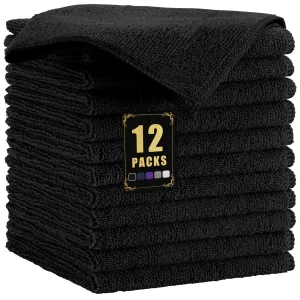 Paño de limpieza de microfibra, paños de cocina muy suaves y absorbentes, trapos de limpieza de secado rápido para coches y ventanas de cocina, 1/6/12 Uds.