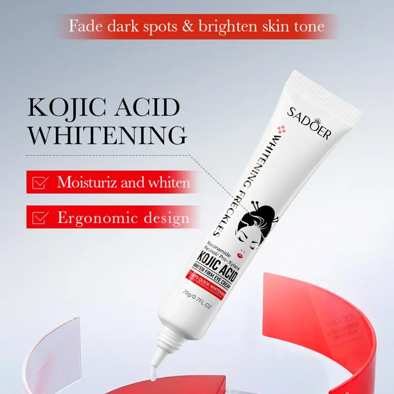 SADOER ácido kójico Retinol crema para ojos anti ojeras eliminar bolsas de ojos hidratante reafirmante belleza ojos productos para el cuidado de la piel - Image 3
