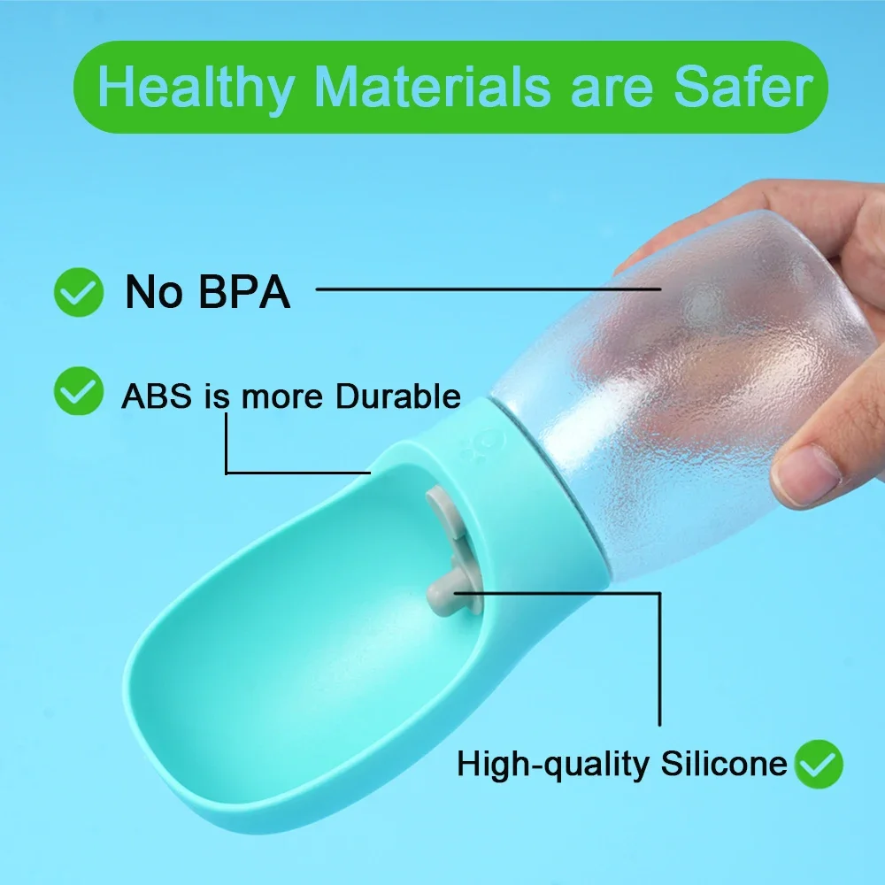 Botella de agua para mascotas, dispensador portátil a prueba de fugas para cachorros y gatos, alimentador de bebidas para mascotas pequeñas y grandes, suministros para tazas