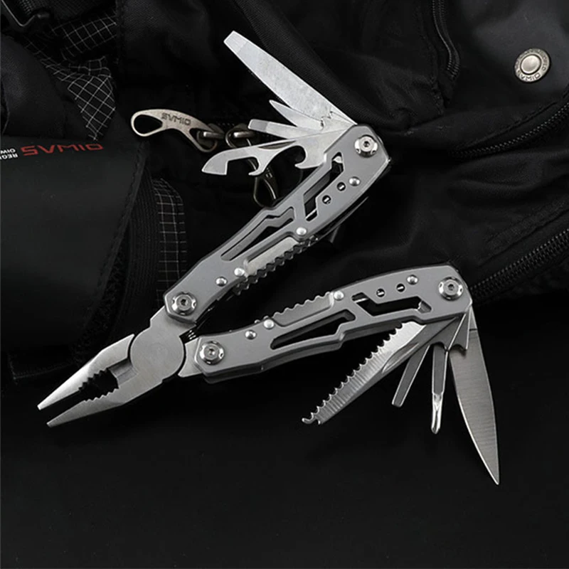 Alicates multifuncionales, mini alicates para herramientas, alicates plegables de acero, alicates para cuchillos multiusos, portátiles para emergencias al aire libre y el hogar - Image 4