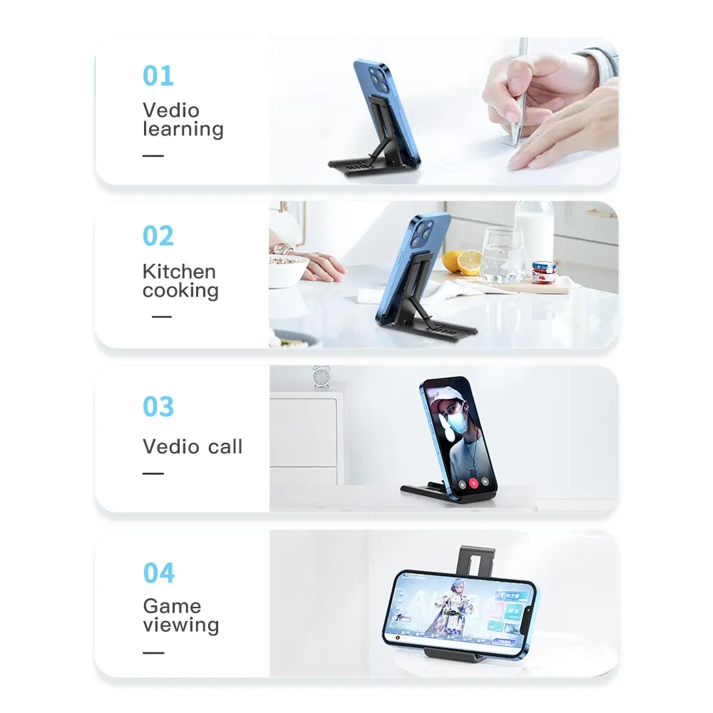 Soporte de escritorio portátil de Essager, soporte plegable para teléfono móvil para iPhone 13 Pro Max, iPad Xiaomi, soporte de escritorio portátil - Image 6